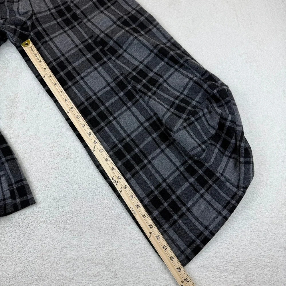 Y2K Plaid Balloon Capri Pants Womens Large Avant Garde Bubble Hem Goth 32